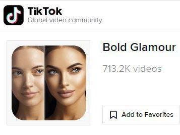 Bold Glamour thu hút sự chú ý của nhiều người dùng TikTok. Ảnh: TikTok