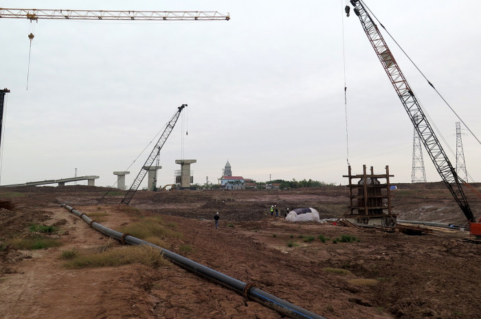 Dự án kênh nối Đáy - Ninh Cơ chậm tiến độ khoảng 10%.