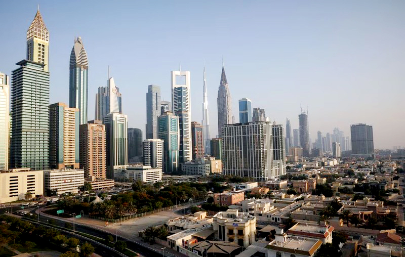 Một góc thành phố Dubai, năm 2021. 