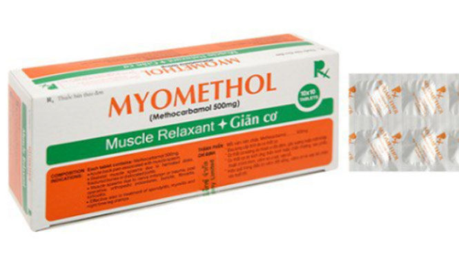 Thuốc Myomethol do Công ty R.X. Manufacturing Co., Ltd. (Thái Lan) sản xuất. (Nguồn: Sở Y tế Hà Nội)