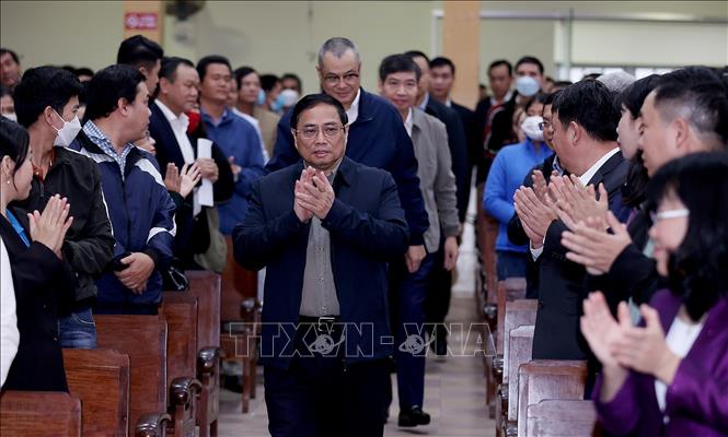 Thủ tướng Phạm Minh Chính đến dự Chương trình “Tết sum vầy – Xuân gắn kết 2023.