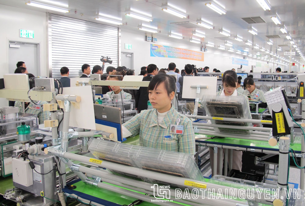 Công ty TNHH Samsung Electronics Việt Nam - Thái Nguyên là nhà đầu tư lớn đang hoạt động trên địa bàn TP. Phổ Yên.