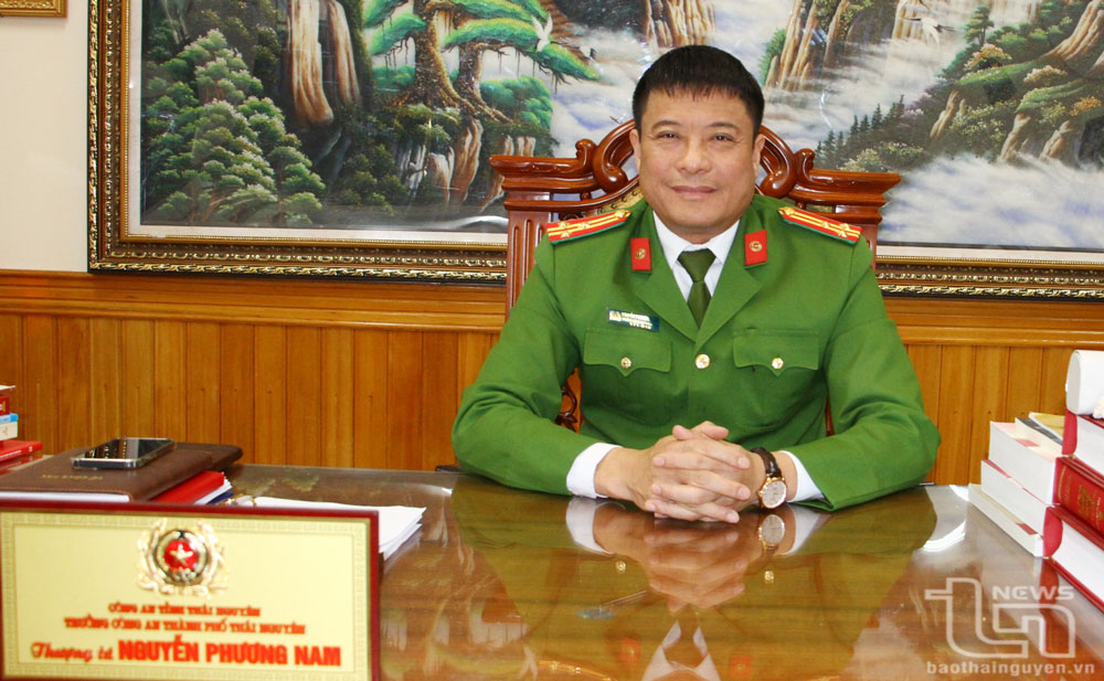 Thượng tá Nguyễn Phương Nam, Trưởng Công an TP. Thái Nguyên.