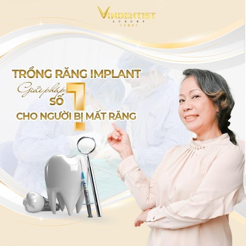  
Cấy ghép Implant là giải pháp thẩm mỹ hàng đầu cho những người mất răng