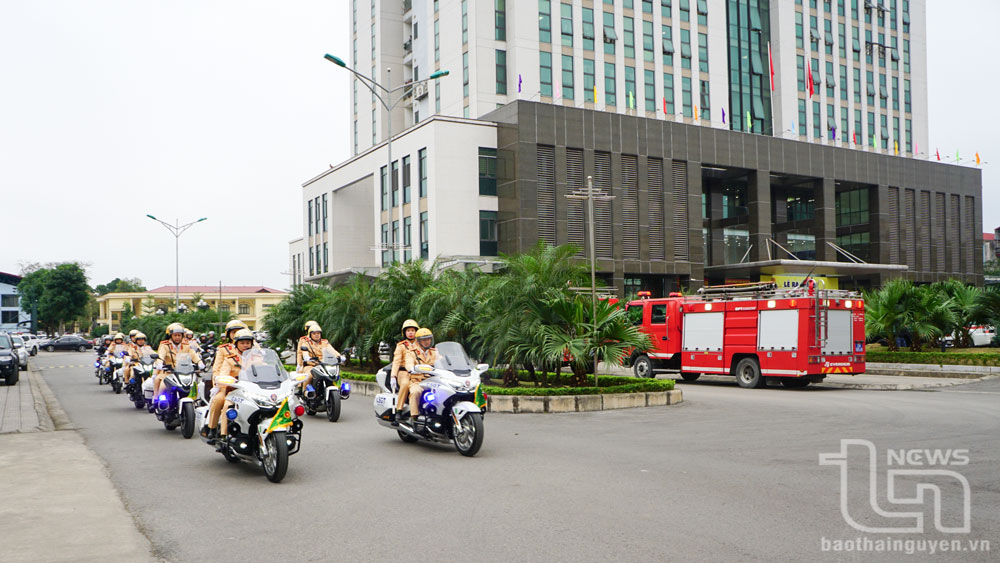 Lực lượng Công an Thái Nguyên ra quân cao điểm tấn công, trấn áp tội phạm, bảo đảm an ninh, trật tự Tết Nguyên đán Ất Tỵ năm 2025.