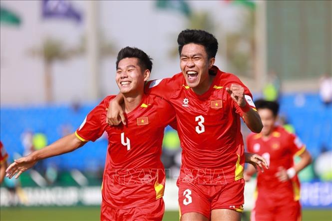 Với tinh thần hưng phấn sau chiến thắng ngày ra quân và khả năng duy trì bộ khung ổn định, U23 Việt Nam đang ở vị thế chủ động tại bảng A. Ảnh: AFC/TTXVN phát