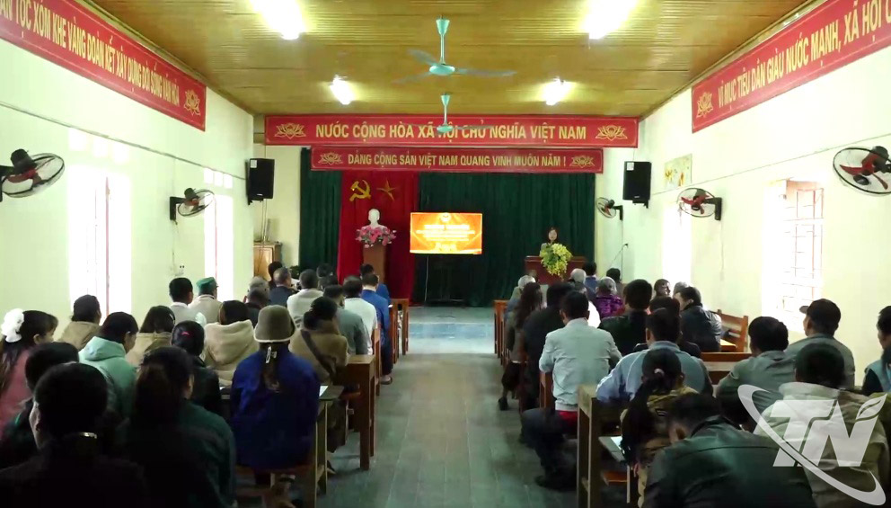 Phòng Văn hóa - Xã hội xã Vô Tranh tổ chức tuyên truyền về cuộc bầu cử Đại biểu Quốc hội khóa XVI và Đại biểu HĐND các cấp, nhiệm kỳ 2026-2031 tại xóm Khe Vàng.