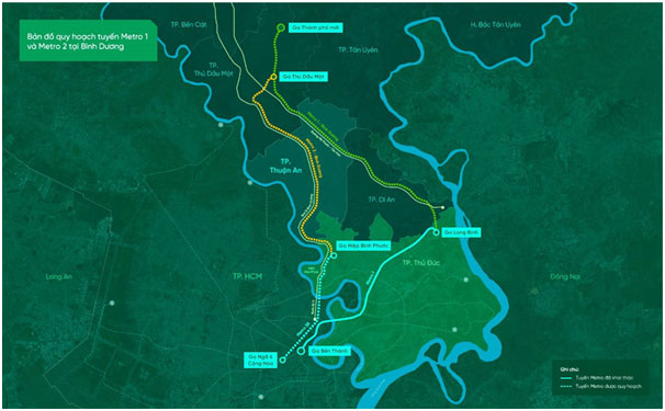  2 tuyến Metro Bình Dương cũ được TP.HCM gấp rút triển khai.