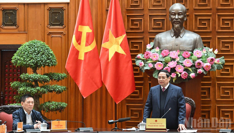 Thủ tướng Chính phủ Phạm Minh Chính chủ trì Phiên họp lần thứ hai của Ban Chỉ đạo của Chính phủ về quản lý, điều hành kinh tế vĩ mô.