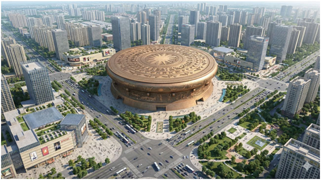 Sân vận động Trống Đồng Stadium - Biểu tượng nổi bật nhất của khu B.