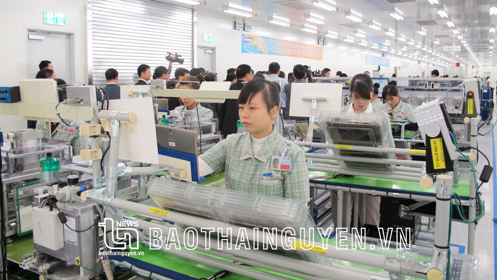 Sự có mặt của Công ty TNHH Samsung Electronics Việt Nam - Thái Nguyên góp phần đắc lực vào quá trình phát triển công nghiệp của TP. Phổ Yên.