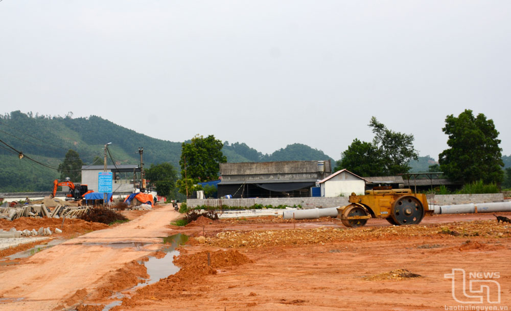 Thi công khu tái định cư trên địa bàn xã Phúc Thuận (TP. Phổ Yên) phục vụ Dự án Tuyến đường liên kết, kết nối các tỉnh Thái Nguyên - Bắc Giang - Vĩnh Phúc.