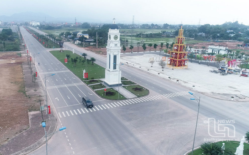 Dự án đường Thắng Lợi kéo dài và các dự án liền kề góp phần mở rộng không gian đô thị hiện đại ở phường Bách Quang (TP. Sông Công).