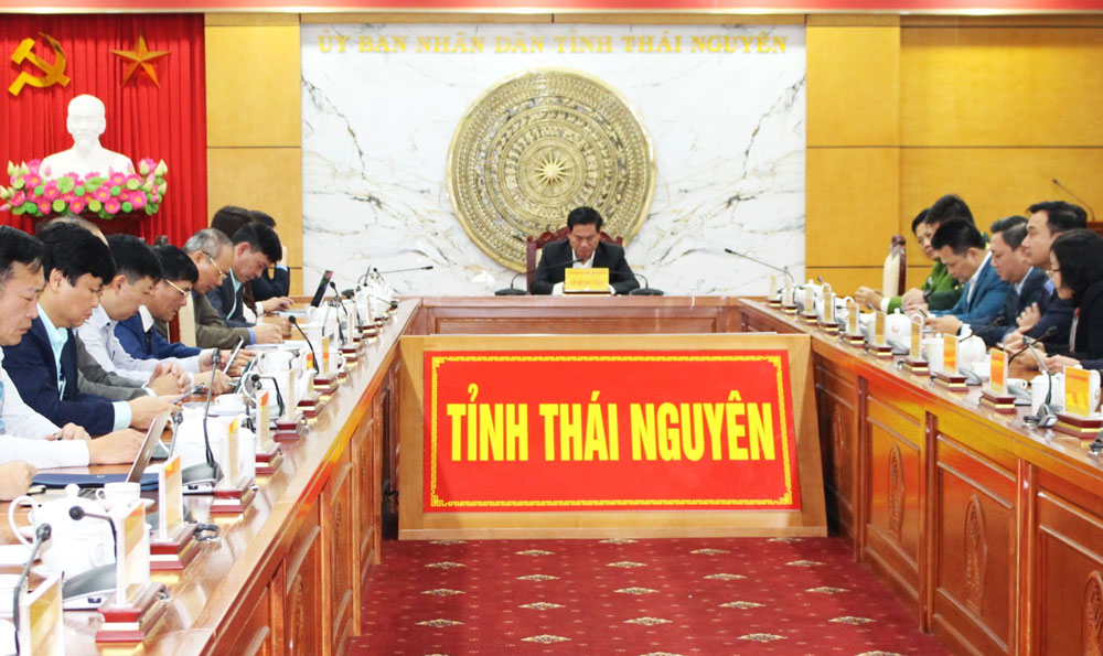 Các đại biểu dự Phiên họp tại điểm cầu tỉnh Thái Nguyên.