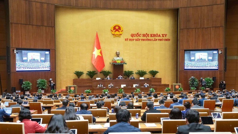 Lawmakers at the National Assembly’s 9th extraordinary session. (Photo: NDO)