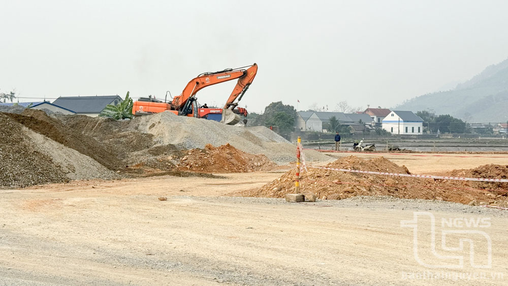 Thi công Dự án tuyến đường liên kết, kết nối các tỉnh Thái Nguyên, Bắc Giang và Vĩnh Phúc qua địa phận xã Cát Nê (Đại Từ).