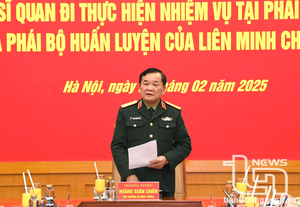 Thiếu tướng Phạm Mạnh Thắng phát biểu tại buổi Lễ.