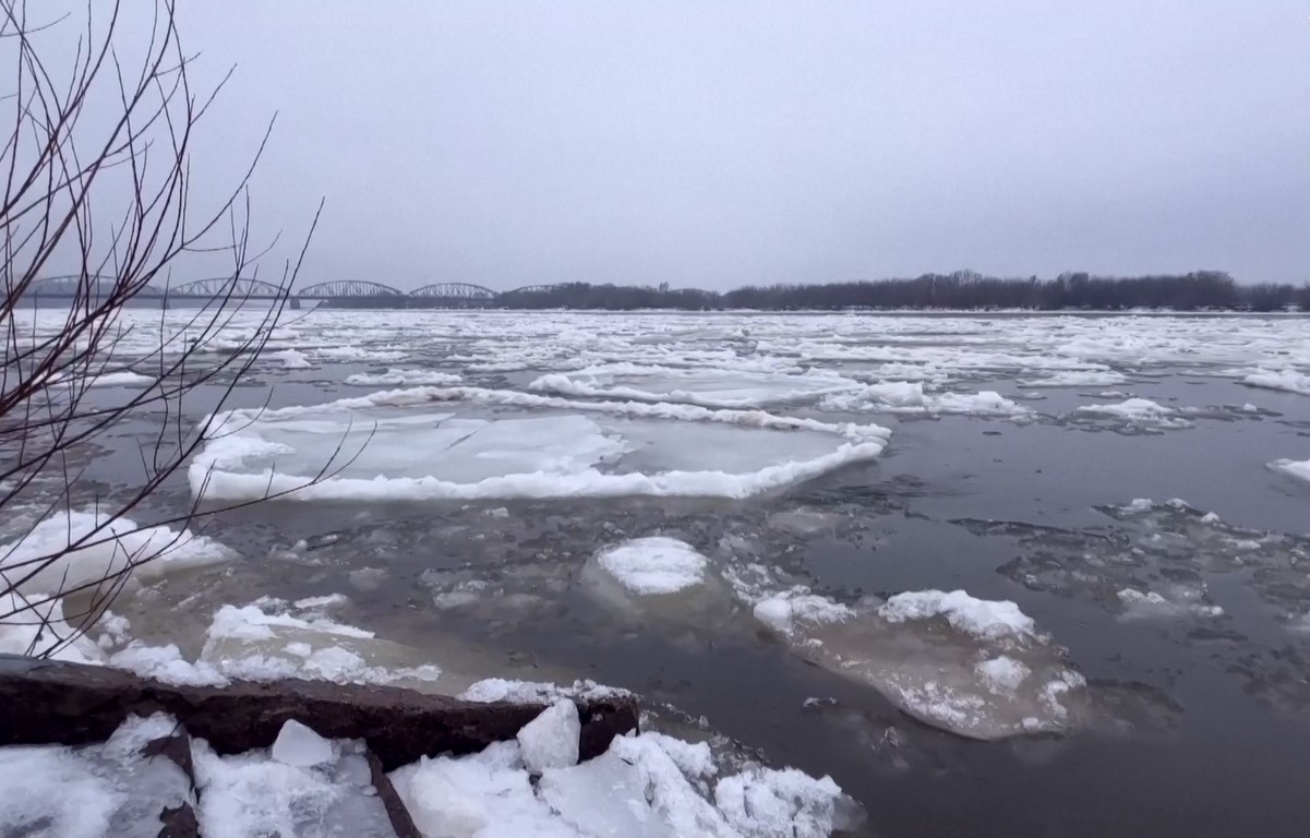 Băng tan nhanh có thể khiến mực nước tại lưu vực sông Vistula dâng cao đột ngột trong những ngày tới.
