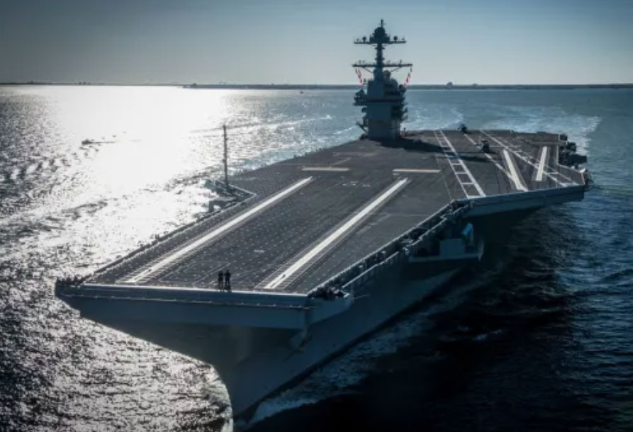 Tổng thống Trump nói Mỹ sẽ sớm cử tàu sân bay thứ hai đến Trung Đông. Ảnh: Al Jazeera