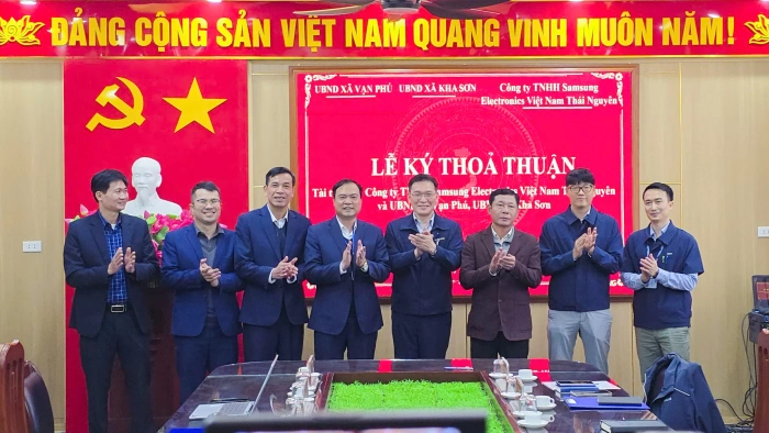 Ký kết thỏa thuận tài trợ Dự án hoàn nguyên nước tại xã Vạn Phú và xã Kha Sơn