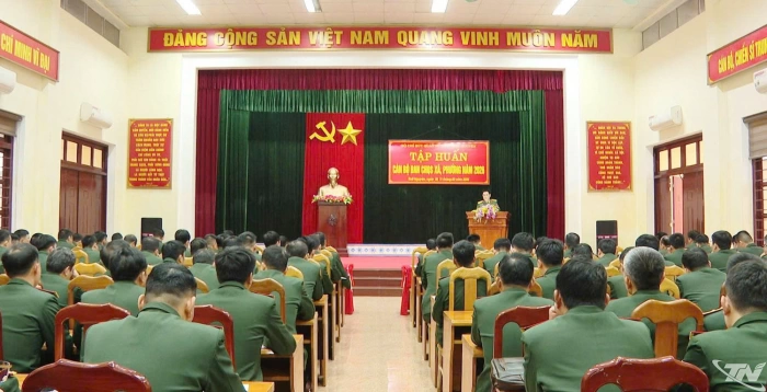 Tập huấn cán bộ Ban Chỉ huy Quân sự xã, phường năm 2026