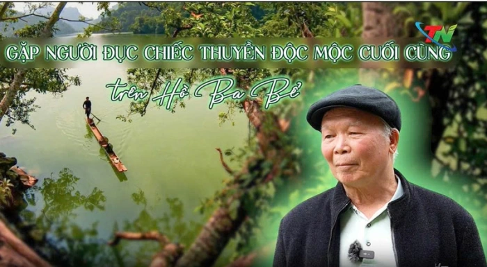 Gặp người đục chiếc thuyền độc mộc cuối cùng trên hồ Ba Bể