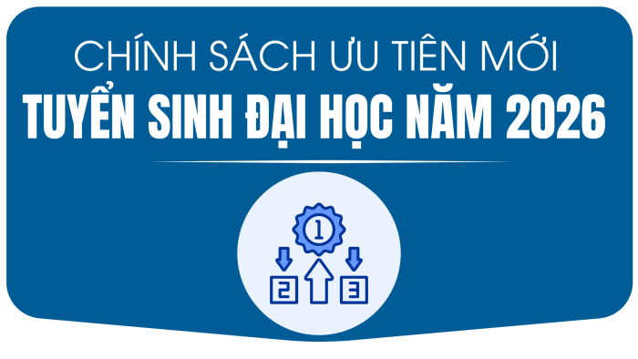 Cách tính điểm ưu tiên mới trong tuyển sinh đại học năm 2026