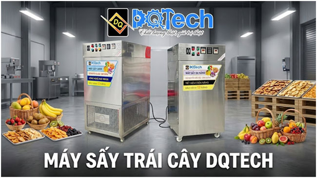 Máy sấy trái cây DQTech.