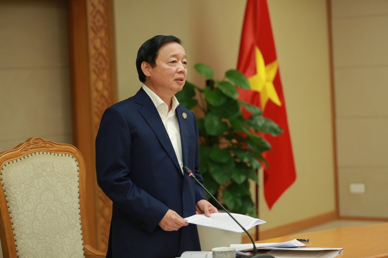 Phó Thủ tướng Trần Hồng Hà phát biểu tại cuộc họp. (Ảnh: VGP)
