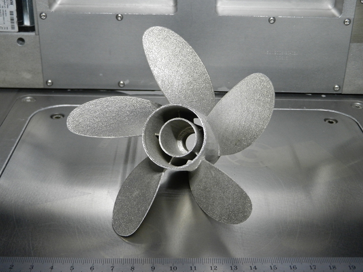 Một cánh quạt phức tạp được tạo ra từ công nghệ in 3D.