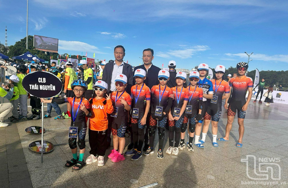 Vận động viên tỉnh Thái Nguyên tham dự Giải đua Roller Sport các đội mạnh quốc gia năm 2023 tại TP. Đà Lạt, tỉnh Lâm Đồng.
