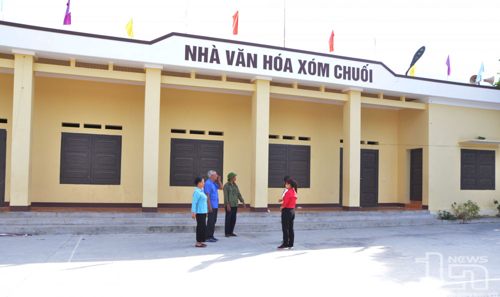 Nhà văn hóa xóm Chuối được xây mới năm 2023, góp phần đưa xã Ký Phú đạt chuẩn nông thôn mới nâng cao.