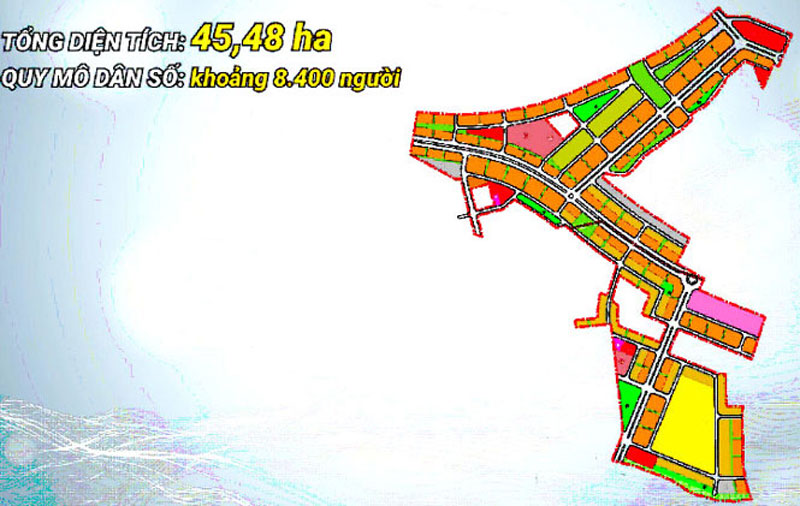 Bản đồ quy hoạch Khu đô thị Nam sông Cầu, phường Quang Vinh (TP. Thái Nguyên).