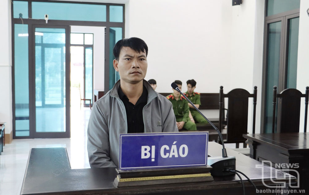 Bị cáo Lý Văn Quang tại phiên tòa.