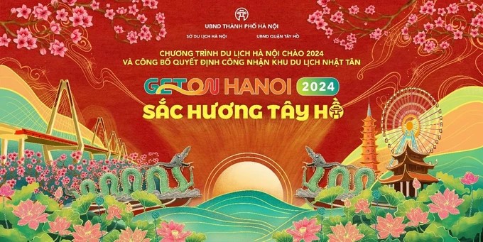 Chương trình du lịch Hà Nội chào 2024 sẽ khởi đầu với màn biểu diễn ánh sáng với hàng trăm drone tại hồ Tây