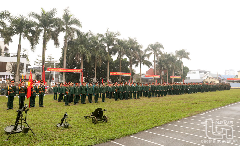 Các lực lượng tham dự Lễ ra quân huấn luyện năm 2025.