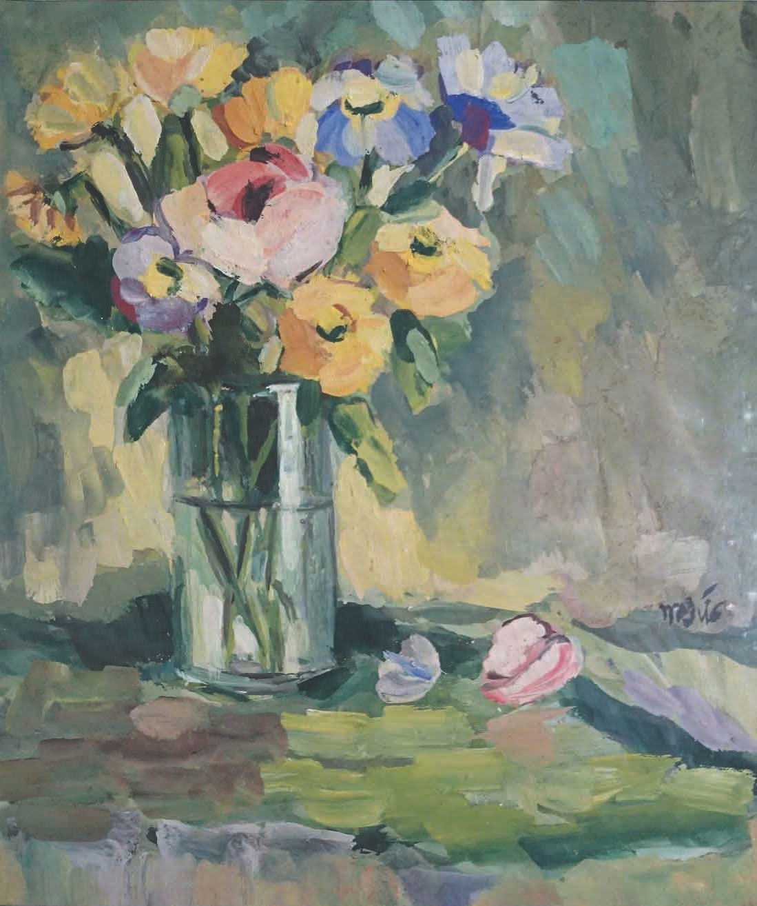 Tĩnh vật hoa. Tranh: Minh Đức