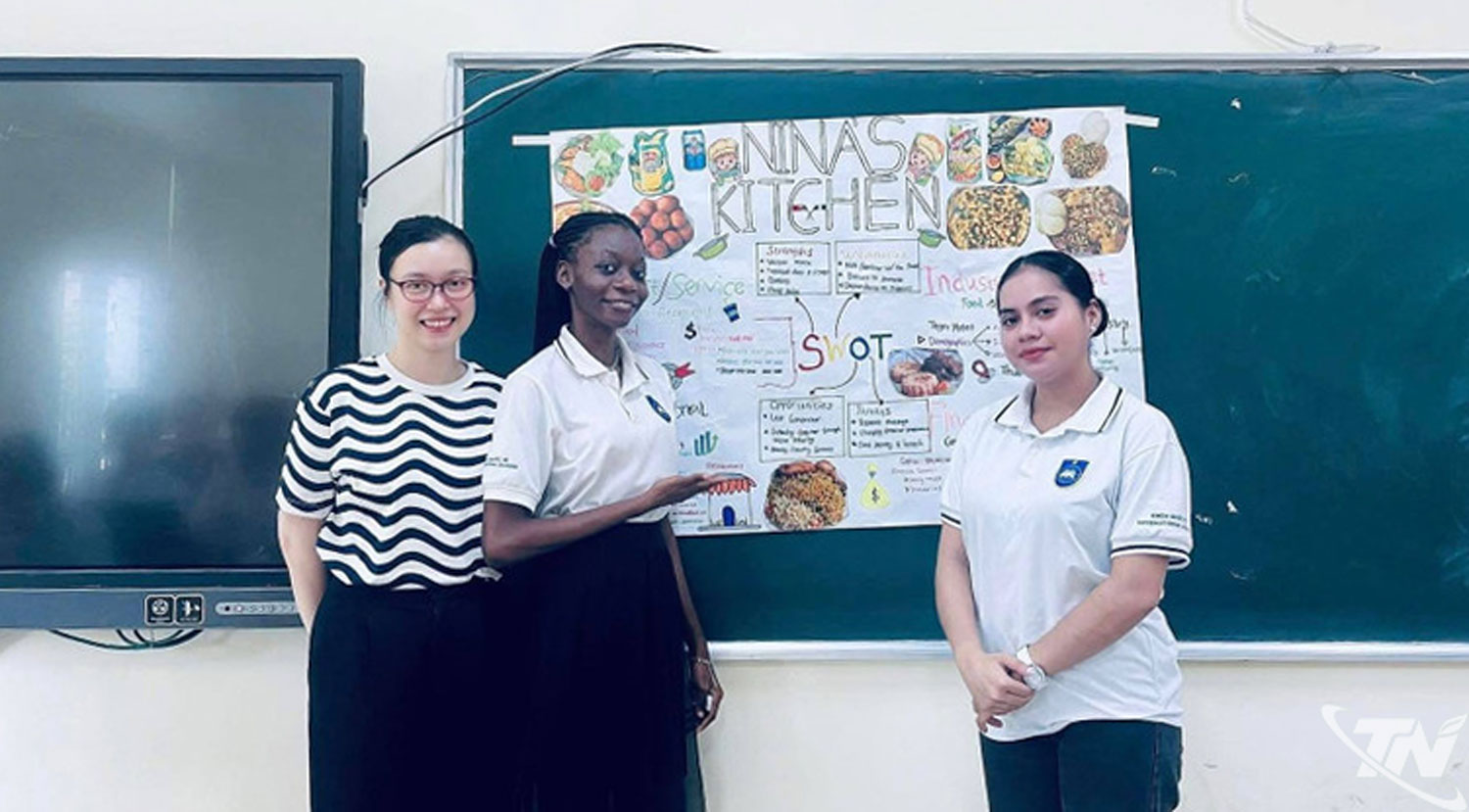 Sinh viên quốc tế theo học tại Đại học Thái Nguyên hào hứng trong các giờ học. 