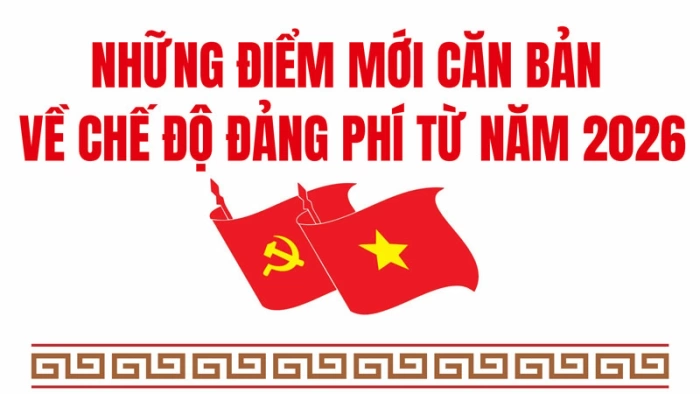Những điểm mới căn bản trong Quy định 01-QĐ/TW về chế độ đảng phí áp dụng từ năm 2026