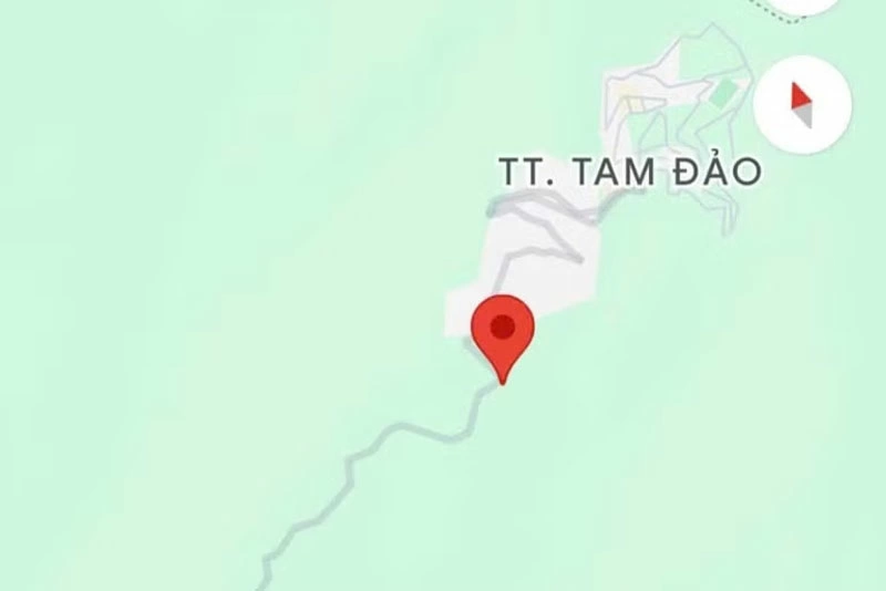 Địa điểm xảy ra vụ tai nạn.