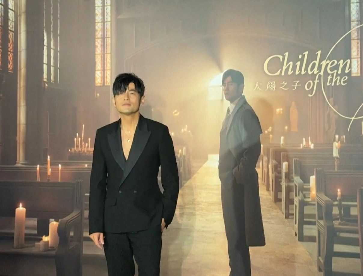 Jay Chou tại buổi ra mắt album Children of the Sun.