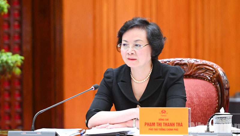 Phó Thủ tướng Phạm Thị Thanh Trà phát biểu ý kiến tại cuộc làm việc. (Ảnh: Trần Hải)