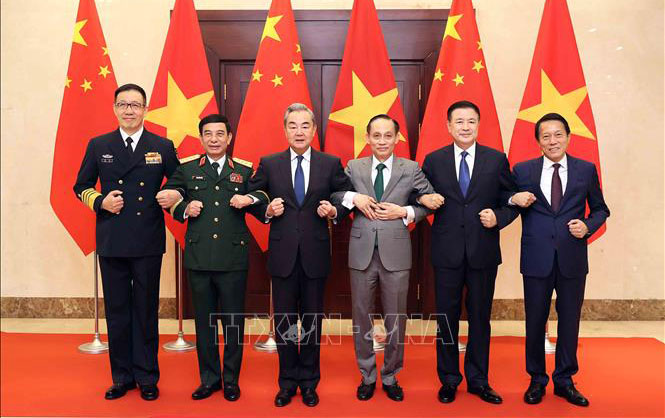 Bộ trưởng Ngoại giao, Quốc phòng, Công an Việt Nam - Trung Quốc tại Hội nghị lần thứ nhất, Cơ chế đối thoại chiến lược “3+3”. Ảnh: An Đăng/ TTXVN