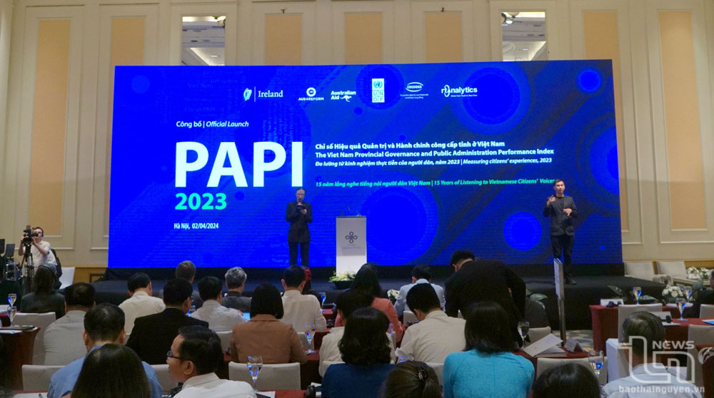 2023베트남의 지방 공공행정 및 관리 효율성 지수(PAPI)를 발표식