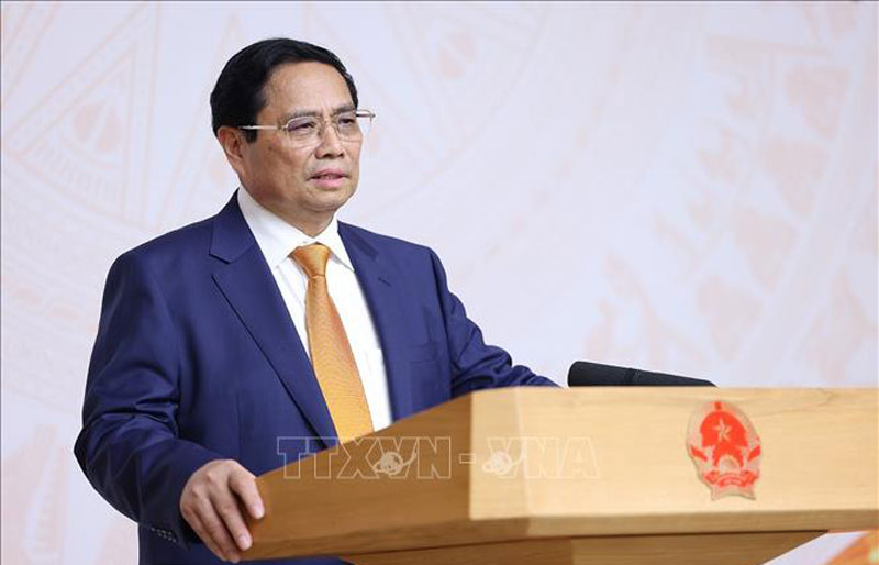Thủ tướng Phạm Minh Chính chủ trì Hội nghị. Ảnh: Dương Giang/TTXVN