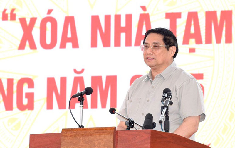 Thủ tướng Phạm Minh Chính phát biểu tại buổi Lễ. Ảnh: nhandan.vn