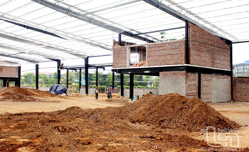 Nhà đầu tư thứ cấp tại Cụm công nghiệp Sơn Cẩm 1 triển khai dự án.