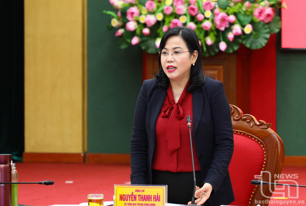 Đồng chí Bí thư Tỉnh ủy Nguyễn Thanh Hải phát biểu chỉ đạo tại Hội nghị.