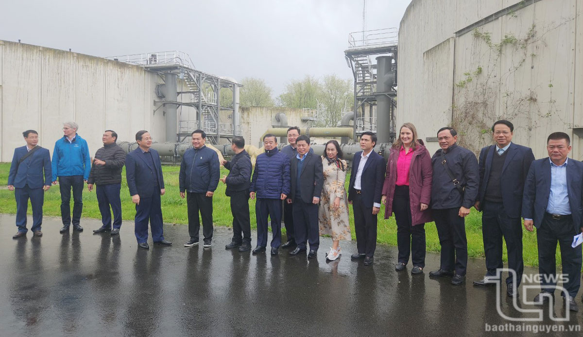 太原省工作代表团参观Nereda污水处理厂智能调度区和污水处理区
