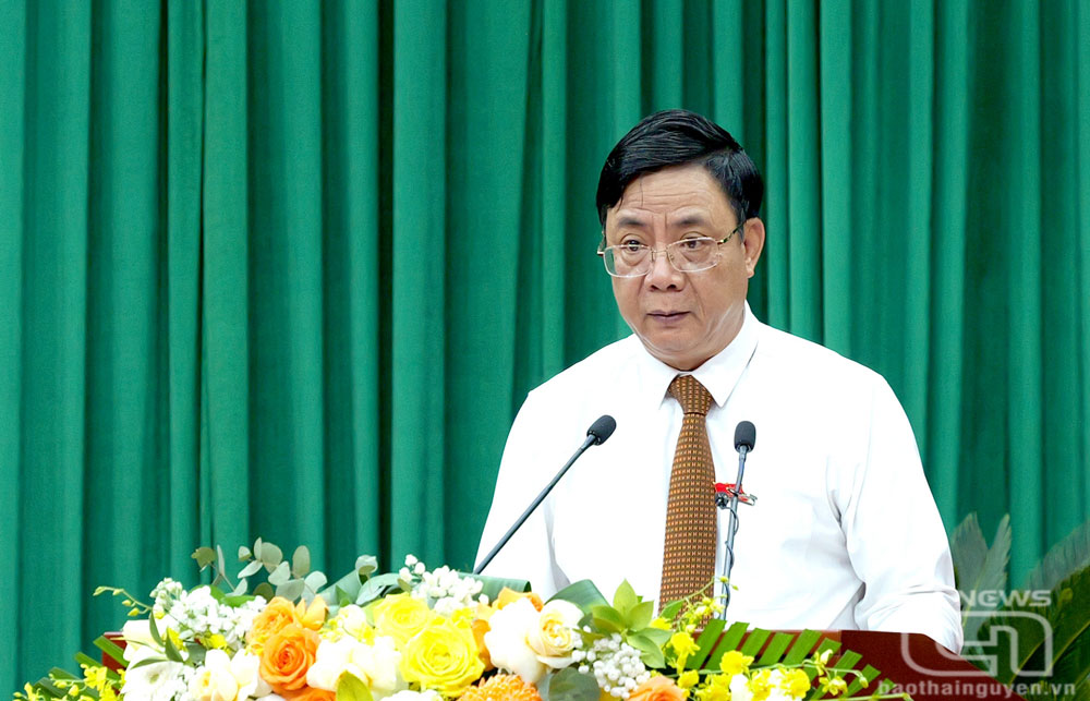 Đồng chí Phó Chủ tịch Thường trực UBND tỉnh Đặng Xuân Trường phát biểu tại Kỳ họp.